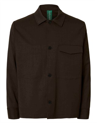 ANRKarl 253 Lano Overshirt - Dark Brown